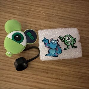 Monsters Inc. Bundle: Earring Set and Straw Topper